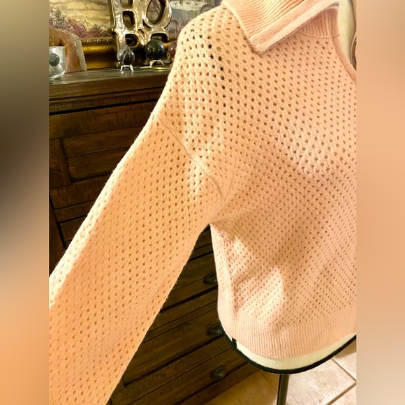Universal Thread Light Pink Half-Zip Sweater - Picture 3 of 9